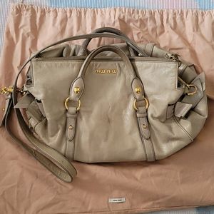 Miu Miu bow detail tote